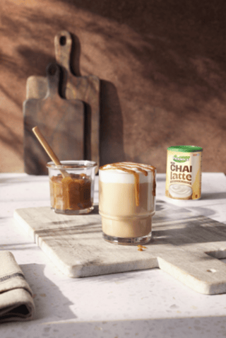 Iced Vanilla Chai Caramel Latte